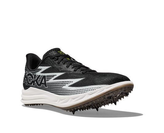Hoka Crescendo MD spike, black and white