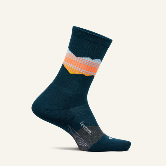 Feetures Trail Max Cushion Mini Crew (Blue Ridge Navy)