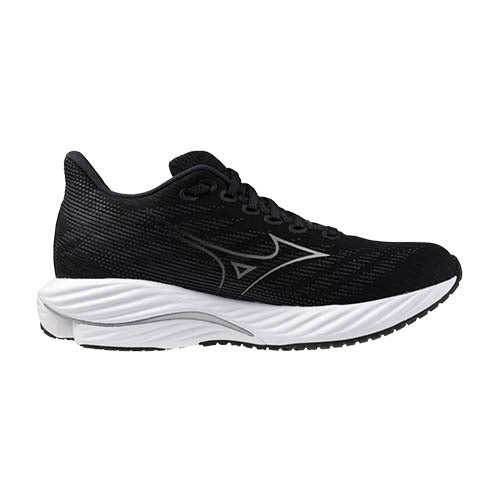 Mizuno Wave Rider 28 Wide running shoe women's black and white