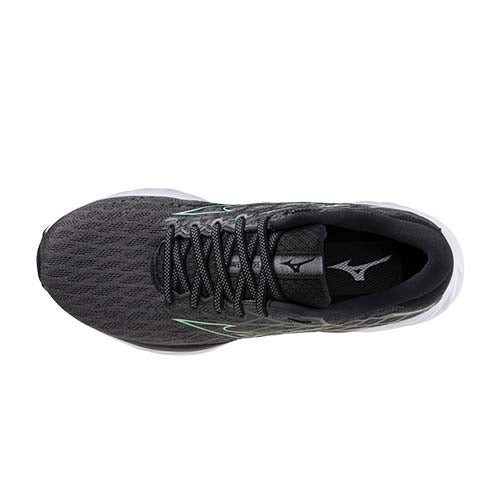 Mizuno Wave Inspire 20 Wide running shoe women's black, white, blue top