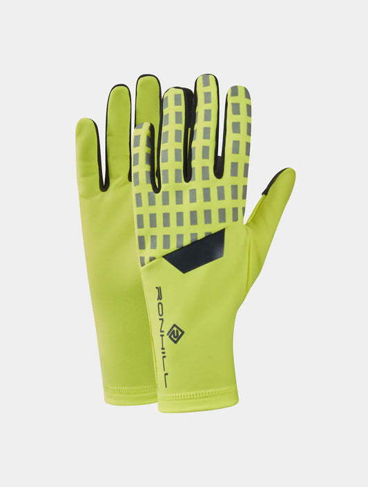 Ronhill Afterhours running gloves hi vis yellow