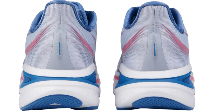 361 Meraki 6 women's shoe blue, white, pink rear pair