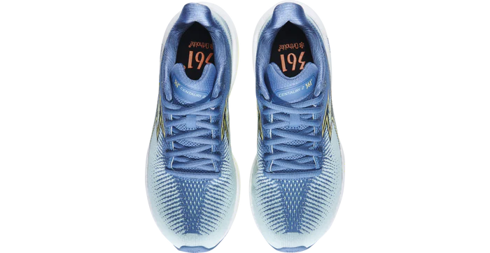 361 Centauri 2 women's shoe blue, white top view pair