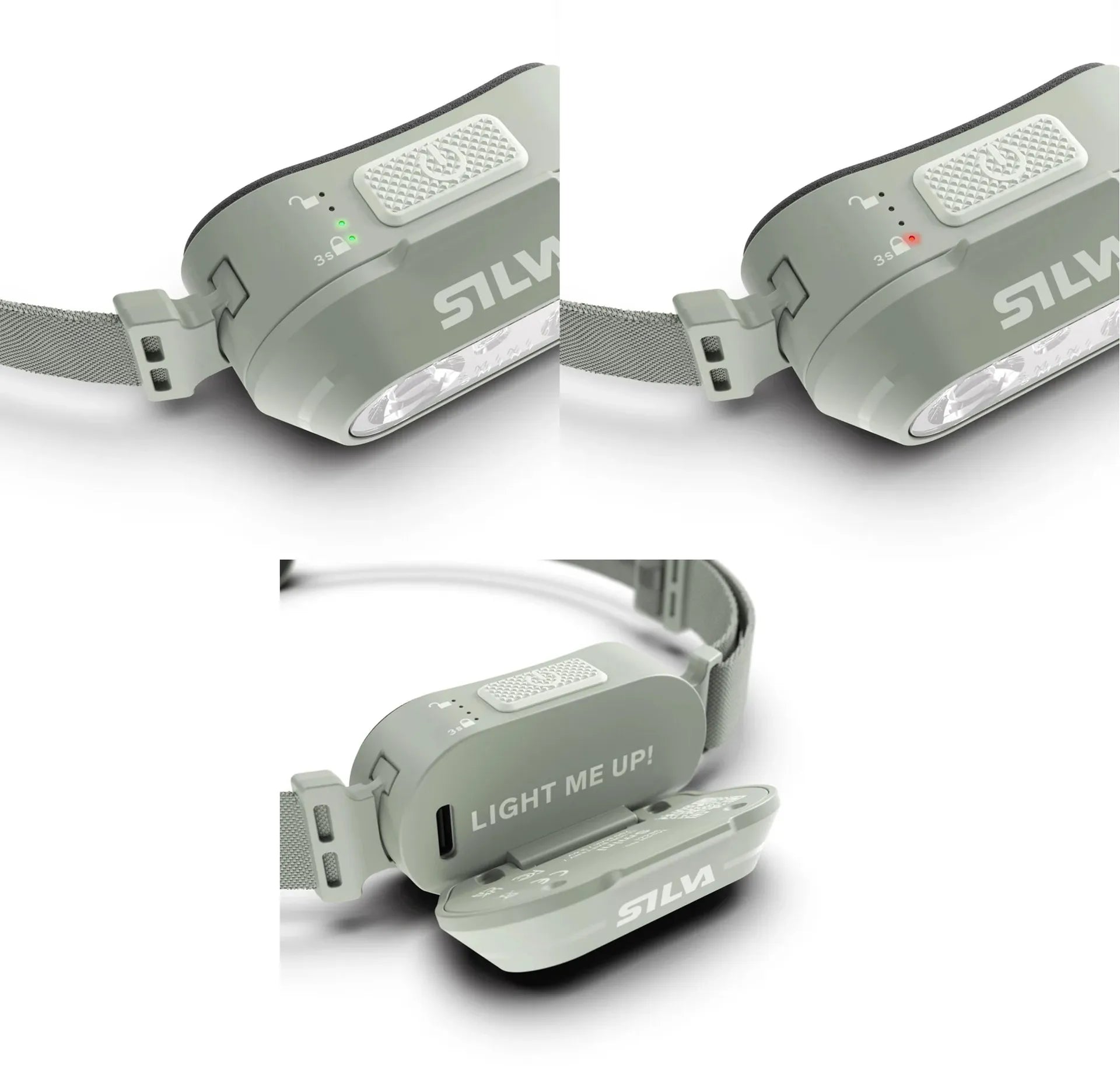 Silva headlamp on a white background