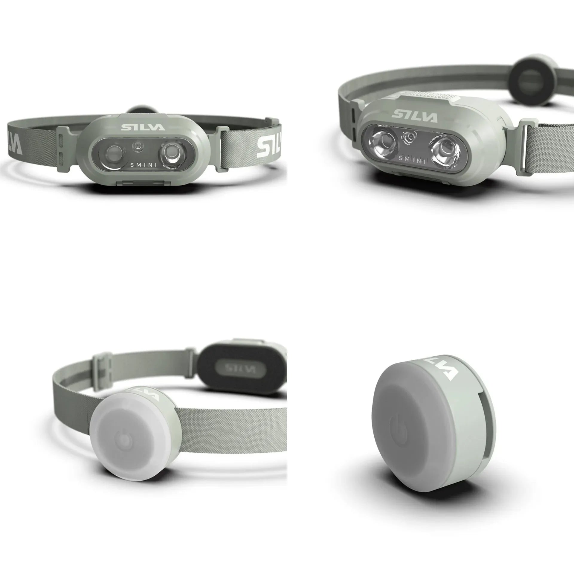 Silva headlamp and battery pack on a white background