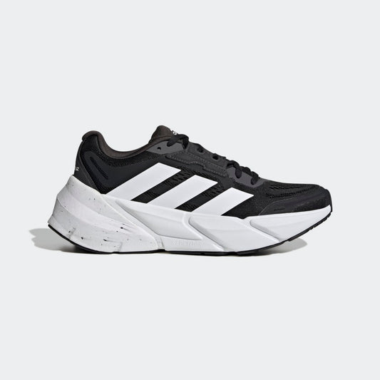 Adidas womens Adistar max cushioned road running shoe black and white