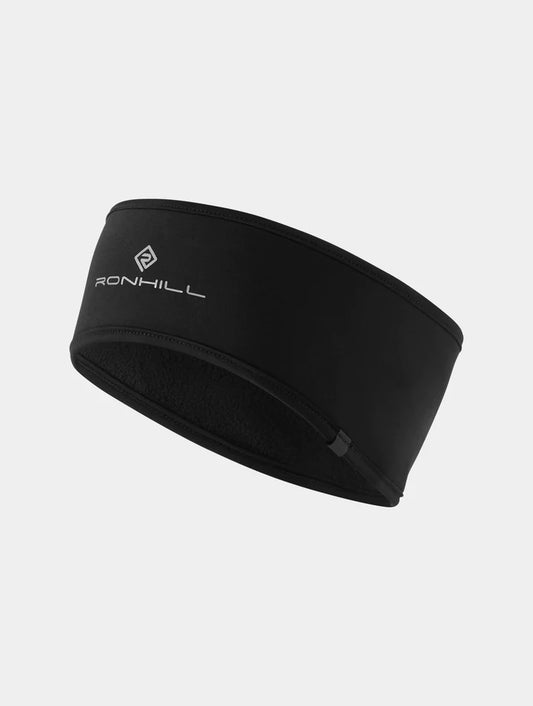 Black fleece headband for warm ears