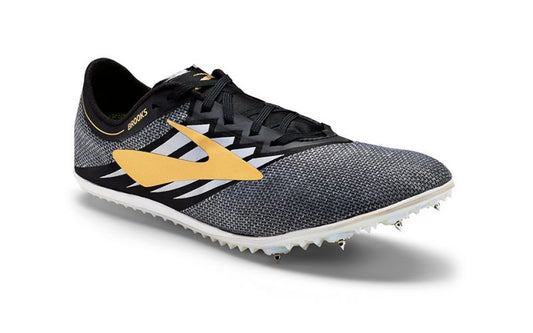 Brooks Eliminate athletics spoike, black, white, gold