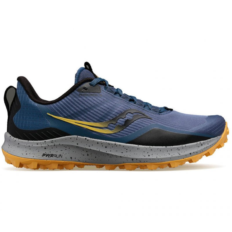 Saucony Peregrine 12 women's trail running shoe basin/gold violet