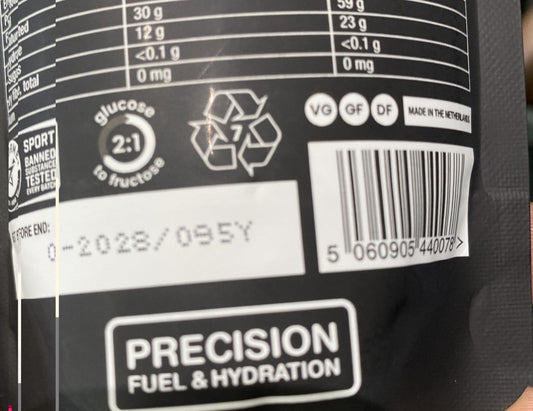 Precision Fuel and Hydration Gel 90 Recycling symbol