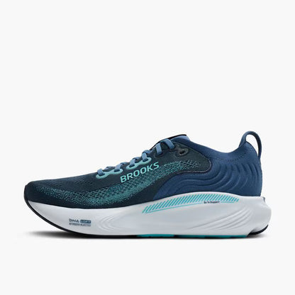 Brooks Men's Adrenaline GTS 25 men's stability running shoe, blue, green, white. 