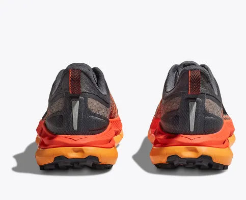 Hoka Men's Mafate Speed 4 black, grey, orange red trail running shoe