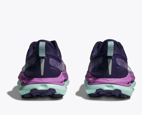 Hoka Women's Mafate Speed 4 purple, light blue trail running shoe