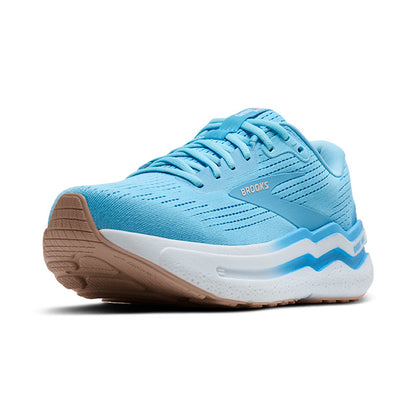 Brooks Women's  Ghost Max 2 light blue angled lateral front