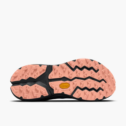 Close-up of a shoe sole with a textured pattern on a white background