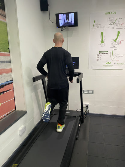 Running on treadmill