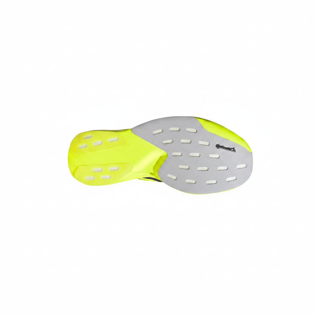 Yellow Adidas Adizero EVO SL Woven women's  outsole with brand logo