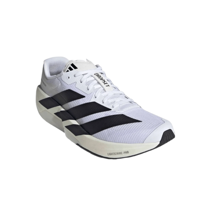 White and black Adidas Men's Dropset Pro sneaker on a white background