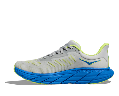 Hoka Arahi 7 men's stability running shoe blue and gray medial view