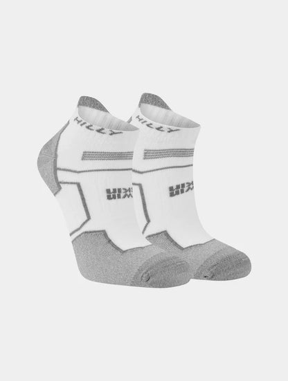 Hilly TwinSkin Socklet white and gray pair