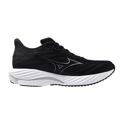 Mizuno Wave Rider 28 Wide running shoe men's black and white