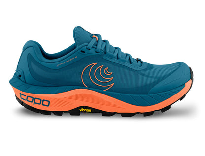 Topo Athletic MTN Racer 3 blue/orange side view