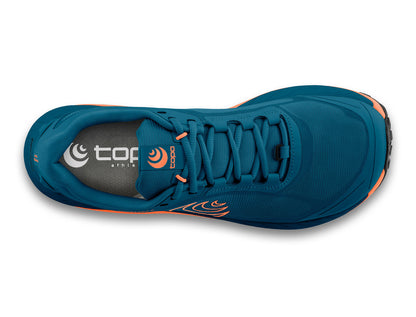 Topo Athletic MTN Racer 3 blue/orange top view