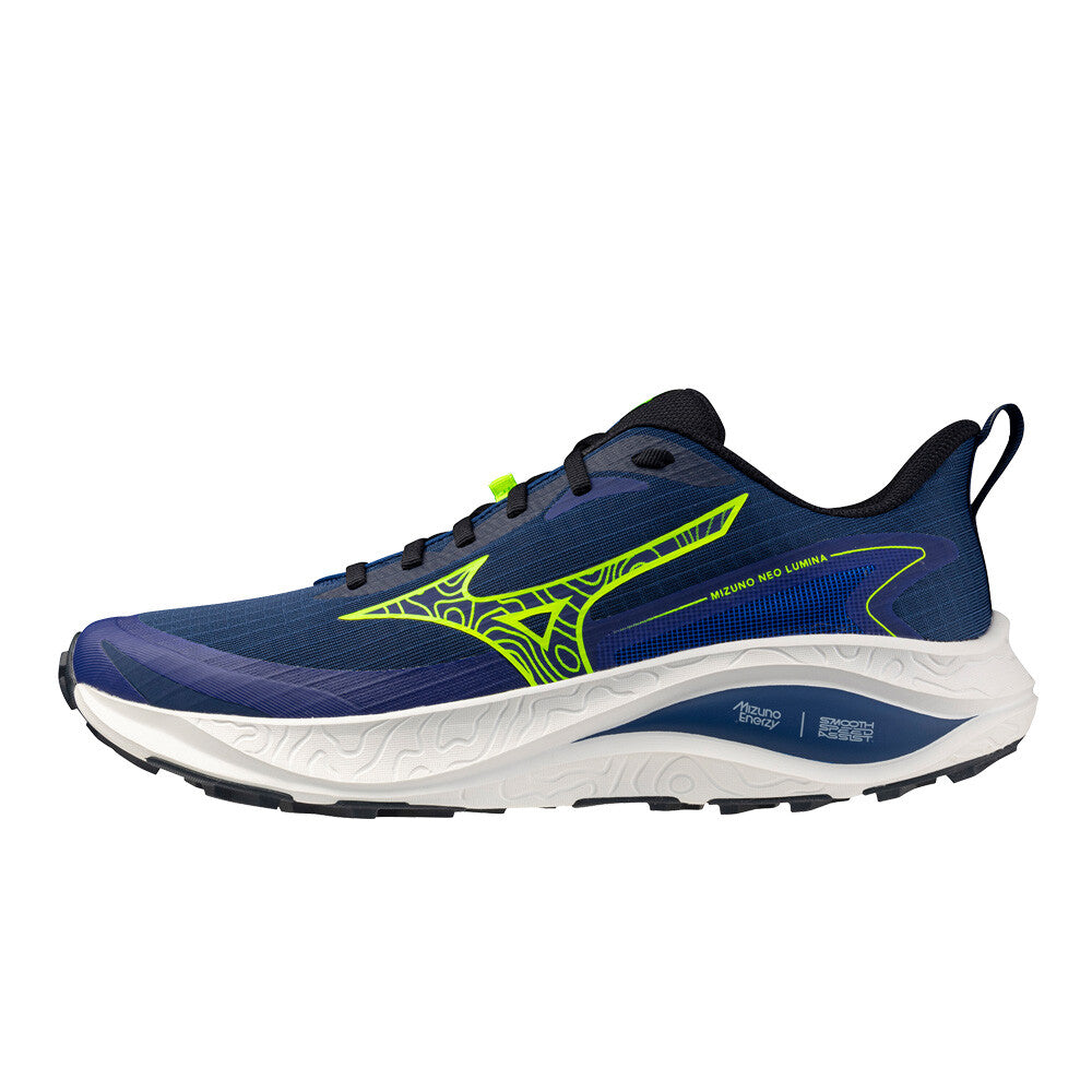 Neo Lumina men's trail running shoe blue and yellow