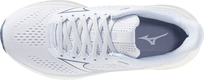 White running shoe with a visible brand logo on a white background