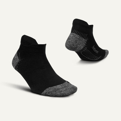 Feetures Plantar Fasciitis Relief Light Cushion Sock (Black)