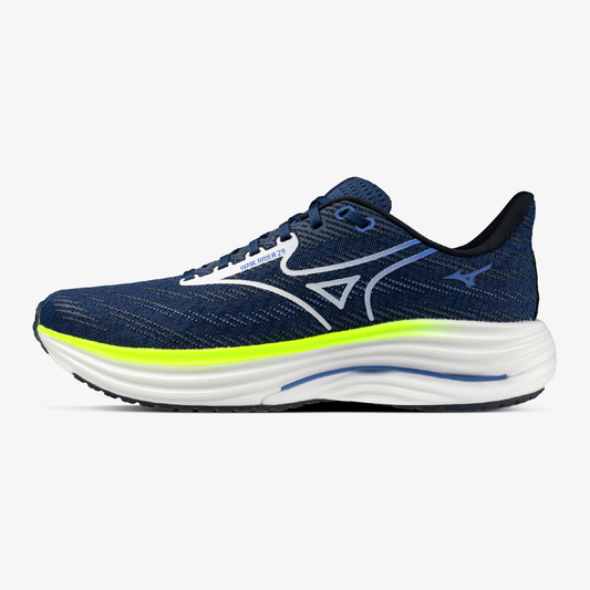 Mizuno Men's Wave Rider running shoes blue and yellow