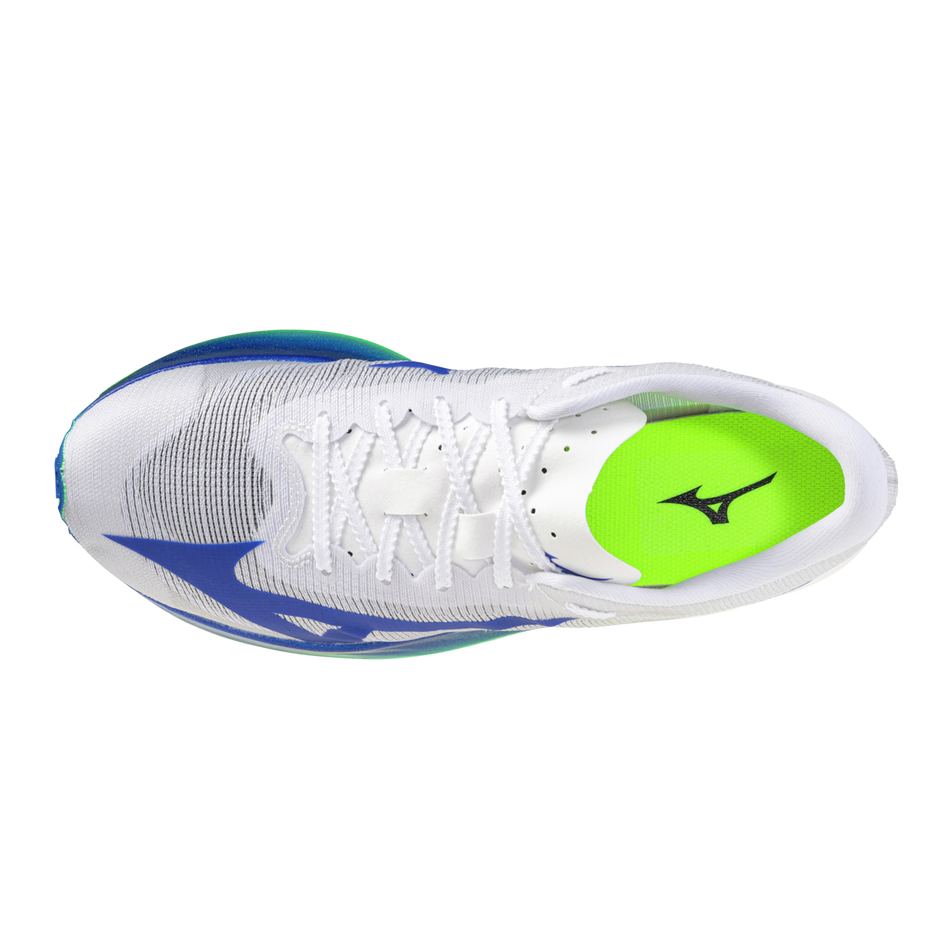 Mizuno-Hyperwarp-Elite-01-white-running-shoe-top-view