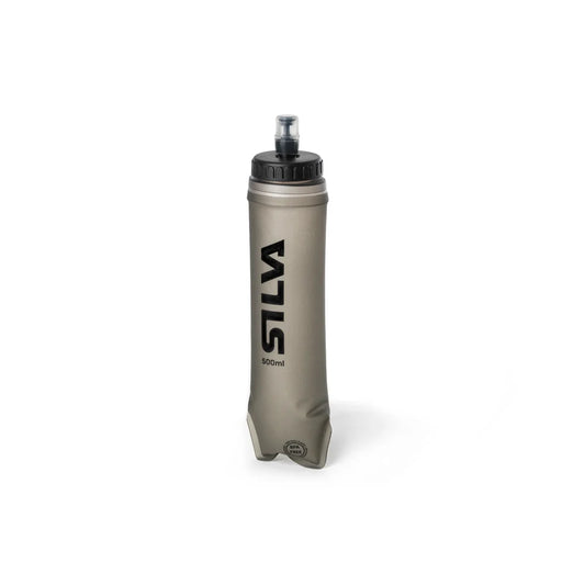 Silva water bottle on a white background