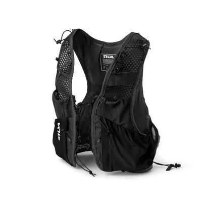Black Silva backpack on a white background