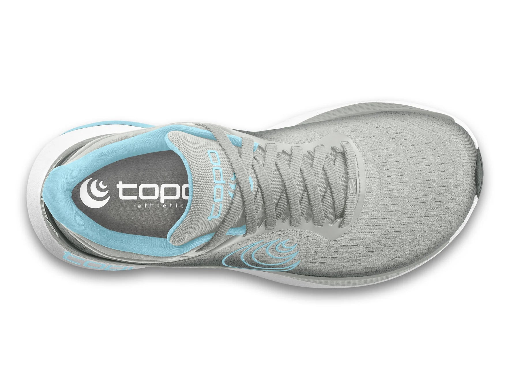 Topo Athletic Women's Aura grey and blue running shoe