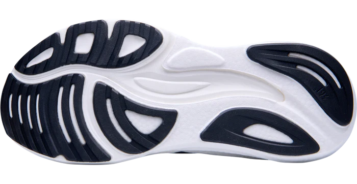 Black and white sneaker sole on a white background