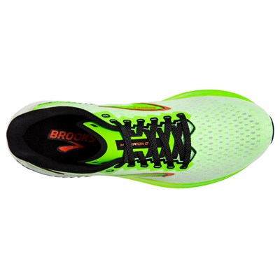 Brooks Men's  Hyperion GTS black green white cushioned stable running shoe