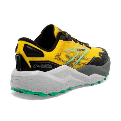 Brooks Caldera 7 mens trail running shoe yellow