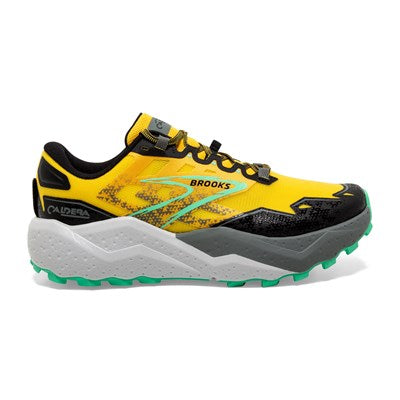 Brooks Caldera 7 mens trail running shoe yellow