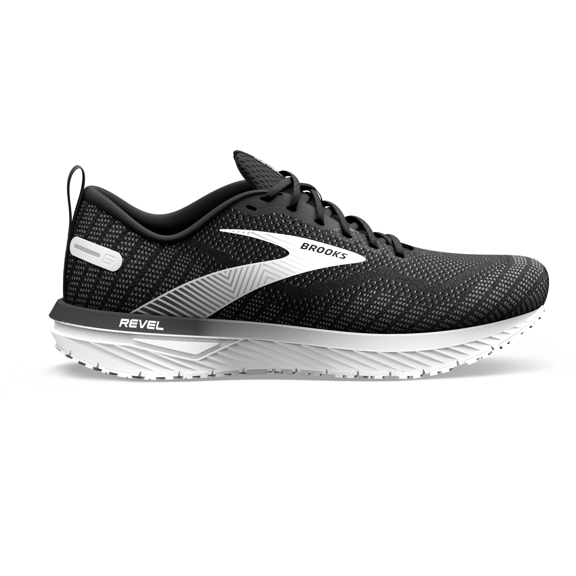 Brooks Revel 6 women's neutral running shoe black and white