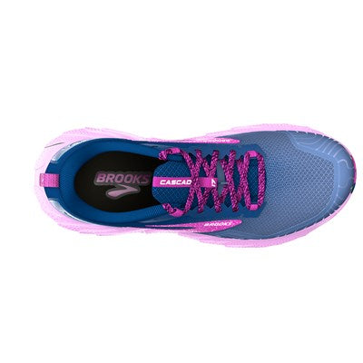 Brooks Cascadia 17 women's trail running shoe purple and navy blue