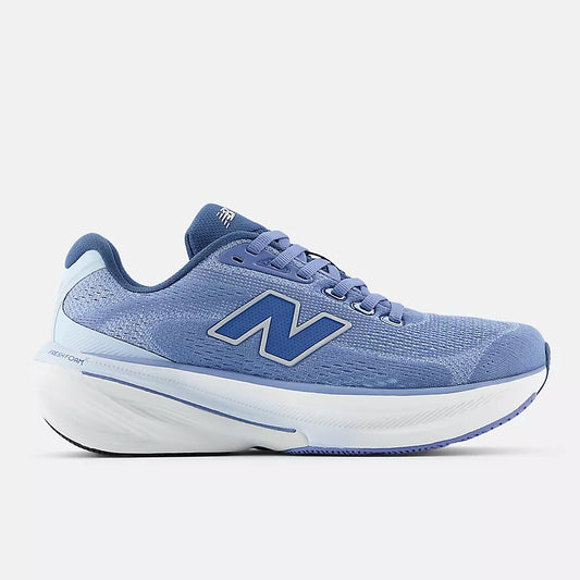New Balance Women's 860 v15 Wide Blue running shoe with New Balance logo on a light gray background