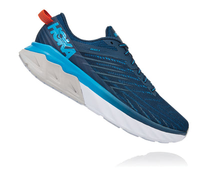 Blue and grey design support running shoe for men.