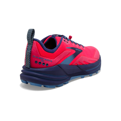 Brooks Cascadia 16 women's trail running shoe, bright pink, violet
