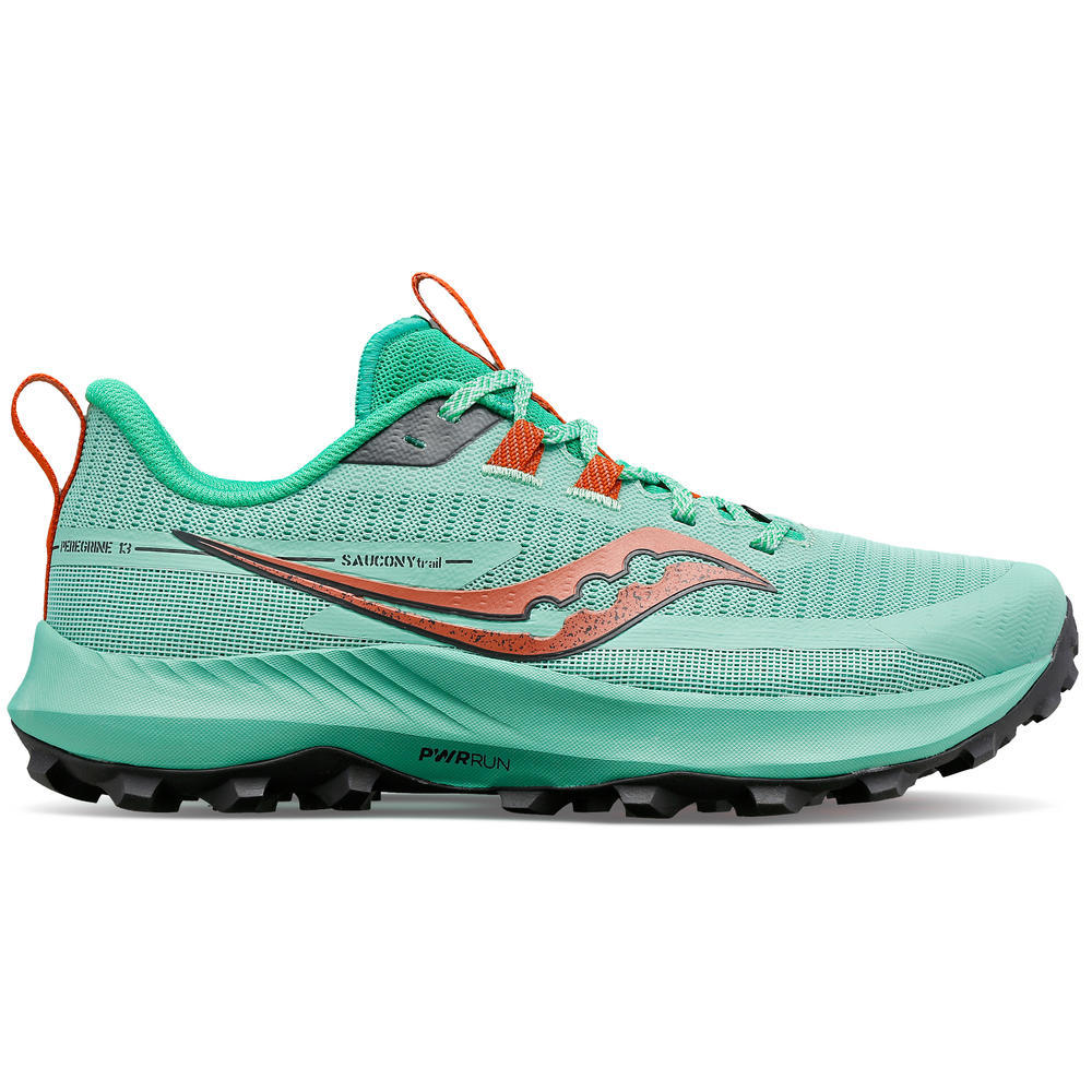 Saucony Peregrine 13 women's trail running shoe sprig