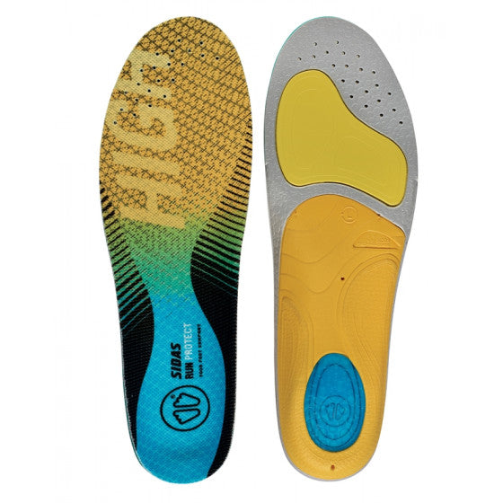Sidas RunProtect footbeds, high arch yellow