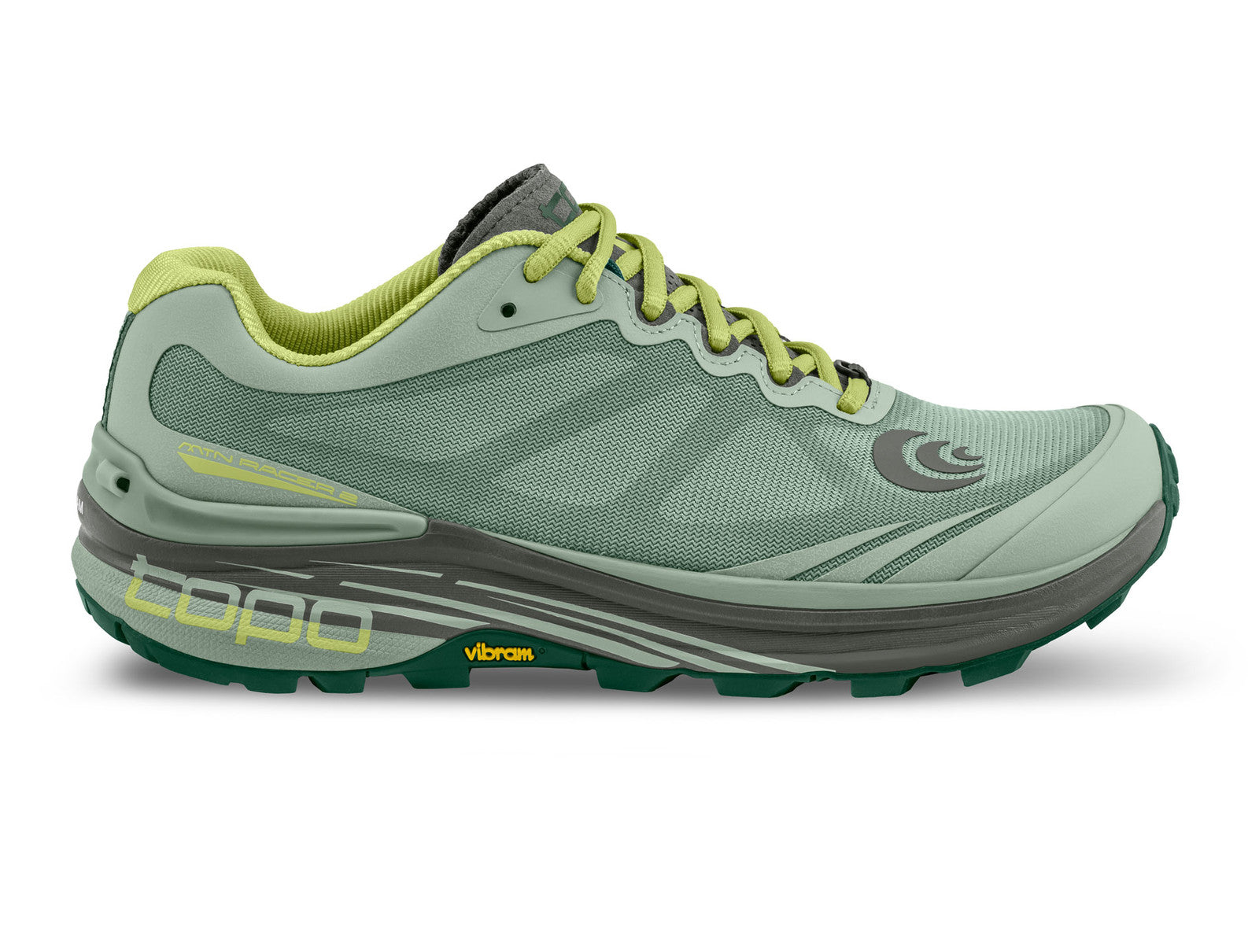 Topo MTN Racer 2 women's trail running shoe moss and grey