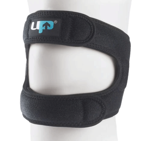 Black design knee brace.